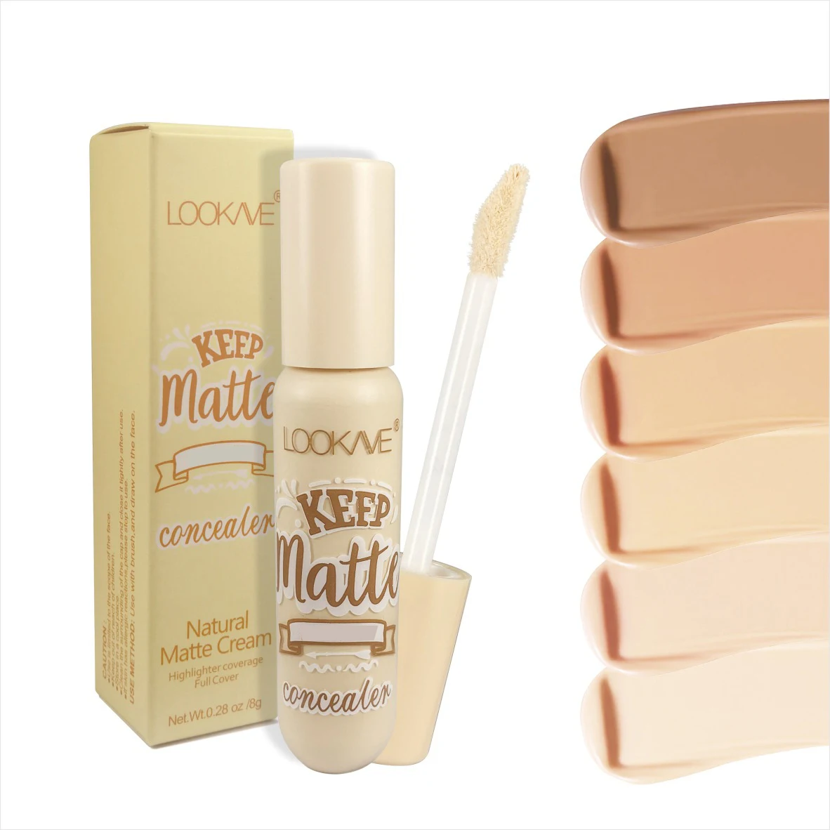 Liquid Concealer Stick Foundation Cream 6 Color Moisturizing Full Coverage Acne Dark Circle Natural Matte Concealer Cream Makeup