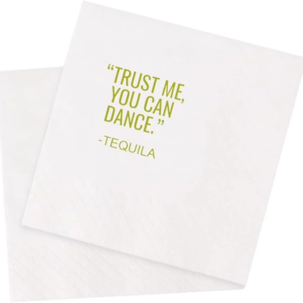 

50pcs Funny Cocktail Napkins 100Pcs Trust Me You Can Dance Tequila Paper Disposable Party Napkins For Bachelorette Bridal Shower