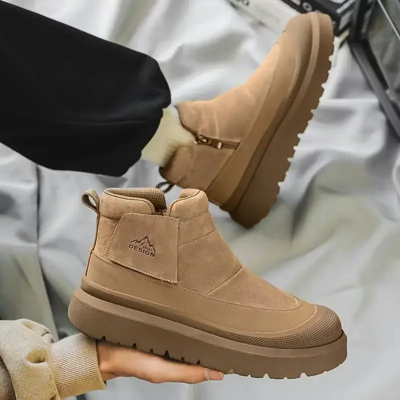 Snow Boots Winter Couple-style Outdoor Anti-slip and Wear-resistant Thick-soled Cotton Boots Padded and Warm Short Boots