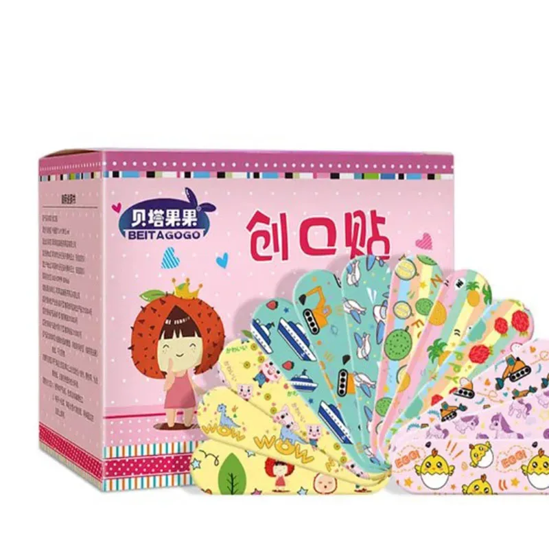 10/20/40/60pcs Cartoon Pattern Waterproof Hemostasis Band Aid Stickers For Kids Adhesive Bandage Wound Plaster First Aid