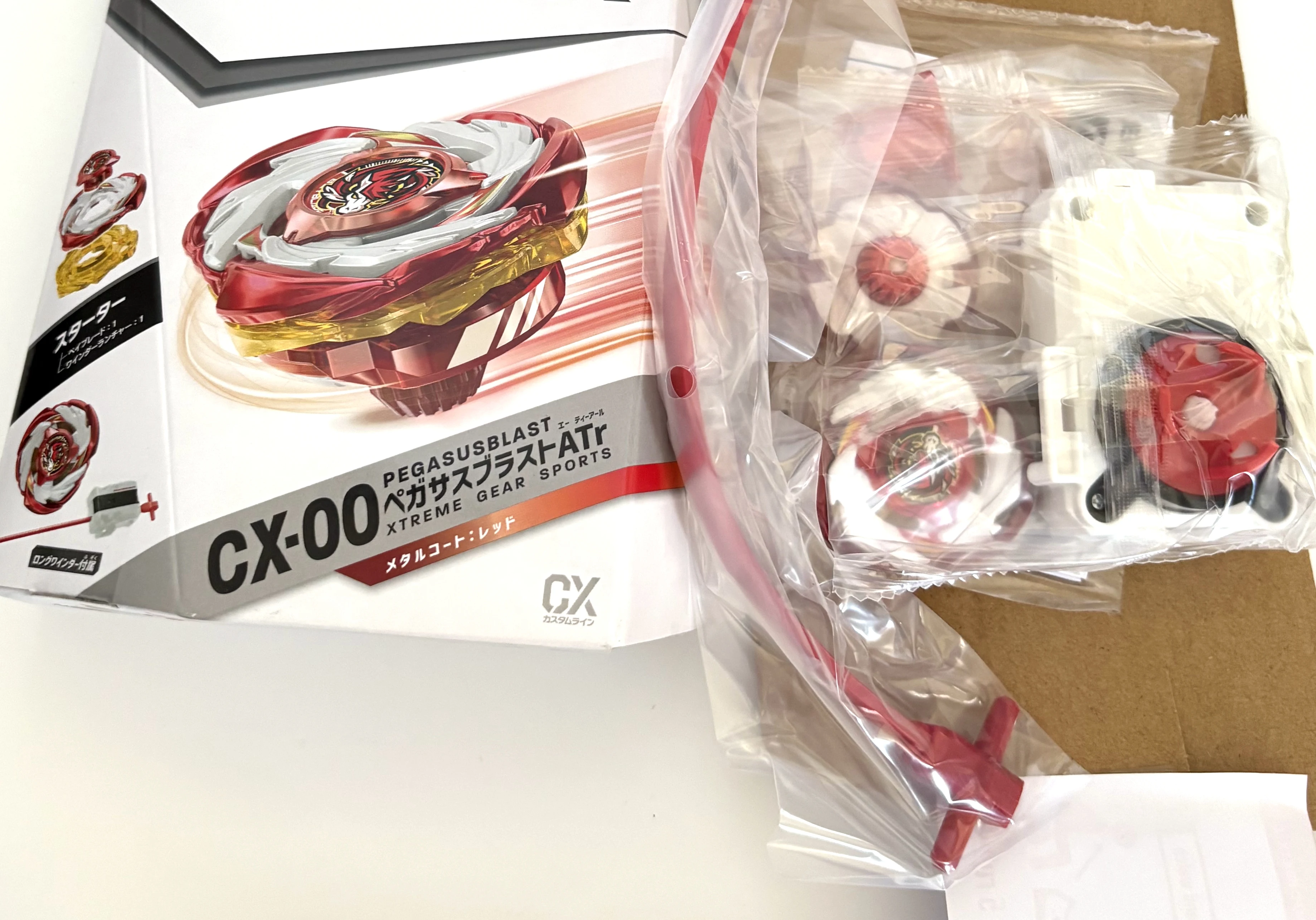 TAKARA TOMY CX-00 Starter Pegasus Blast ATr Metal coat Red LIMITED Asia QR Code