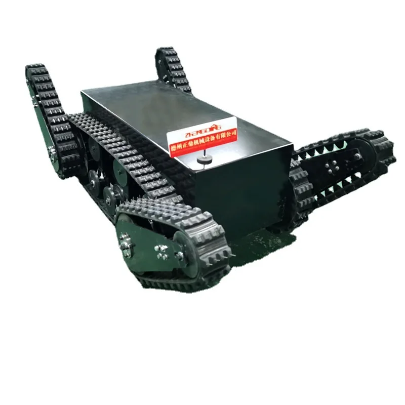 

Swing arm crawler Electric crawler Chassis Climbing stairs Disaster relief Search and rescue robot
