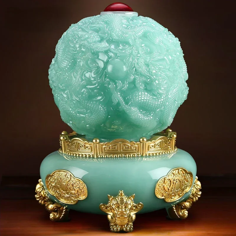 جذب الثروة التنين تسعة تحول Qiankun ترايبود الحلي غرفة المعيشة المنزلي متجر افتتاح هدية