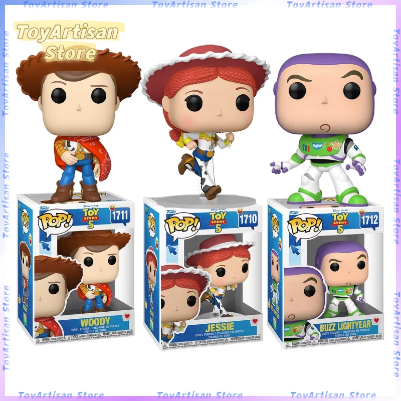 

Funko Pop Toy Story 5 Woody Jessie Buzz Lightyear The Pond Frog Good Job Cash Register Figure Collectible Model Doll Toy Gift