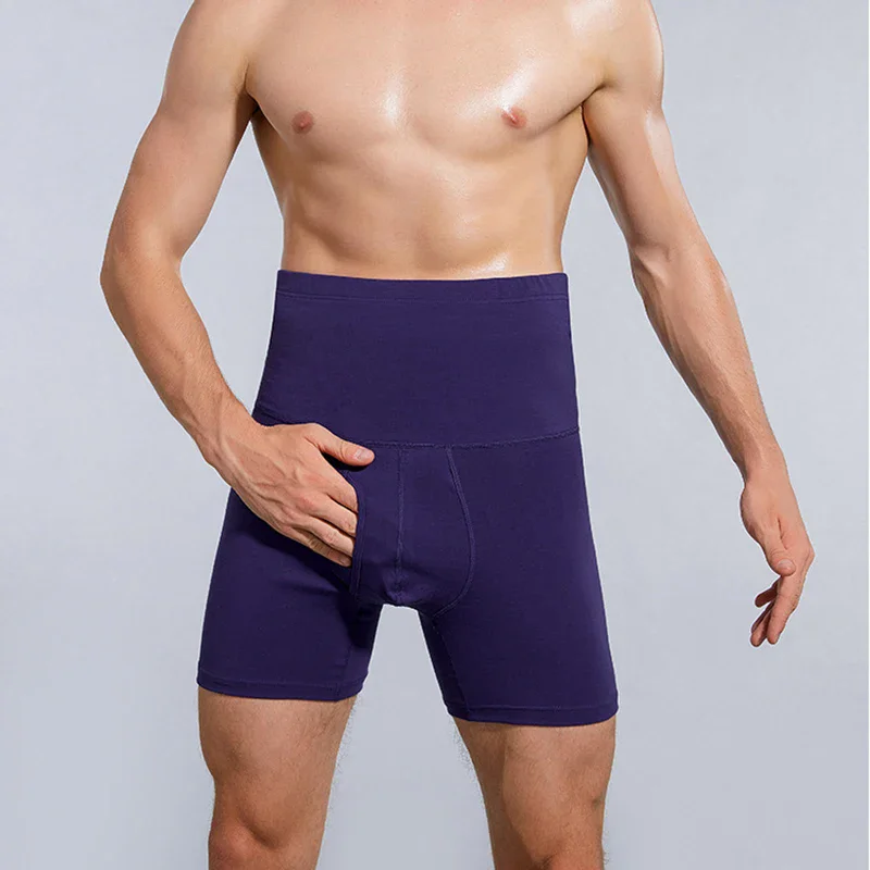 1Pcs New Mens Boxer Sexy Men\'s Underwear Waistband Anti-Wear Leg High Waist Warm Waist Protection Sports Men Panties