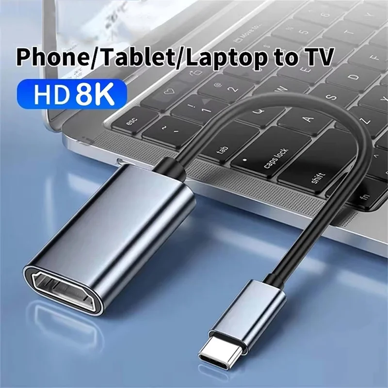 Adaptador de Cable USB C a HDTV de Aleación de Aluminio 4K 60Hz, HUB USB 3.1, Convertidor USB C Macho a HDTV Hembra para iPad y Accesorios de Laptop