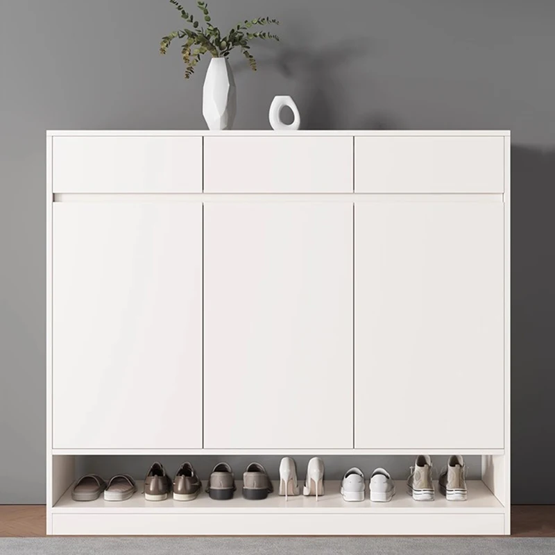 

Luxury Designer Shoe Cabinet Vertical Slippers Modern Entrance Hall Wooden Shoe Shelf Living Room Archivadores Home Furniture