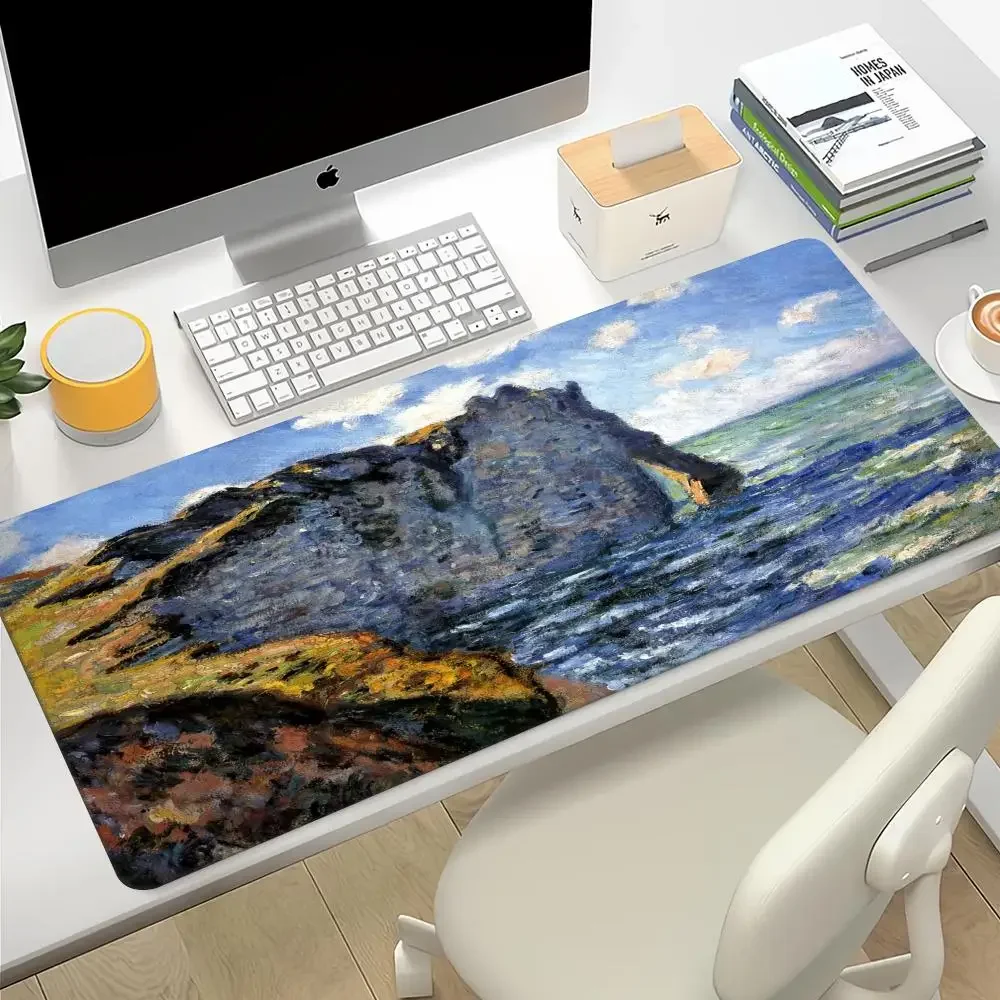 Mouse Pad Gamer Home Large Computer Mouse Mat MousePads keyboard pad Claude Monet Art Natural Rubber Anti-slip Office