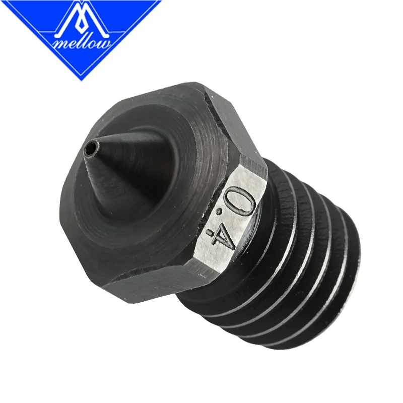 Dysze Mellow 1 SZT. Najwyższej Jakości, Ostre, Wykonane z Hartowanej Stali A2, 2.85MM NF V6, Do Drukowania Filamentów PEI, PEEK, Włókna Węglowego, Do HOTENDU E3D — zdjęcie produktu 6