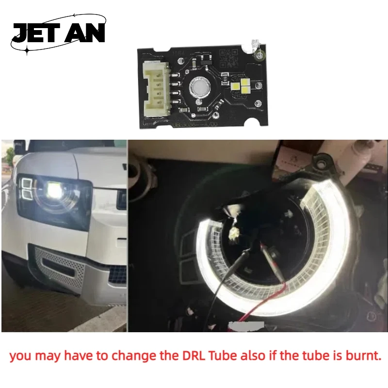 New White DRL Board For 2020 2021 2022 Land Rover Defender Headlight Daytime Running Light Module CML-G5M3 5120-1 UBL3036