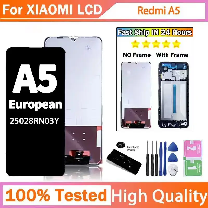 OEM para Xiaomi Redmi A5 Grande Vidro Versão Europeia LCD Touch Screen Digitador Assembléia 25028RN03Y Display Substituição