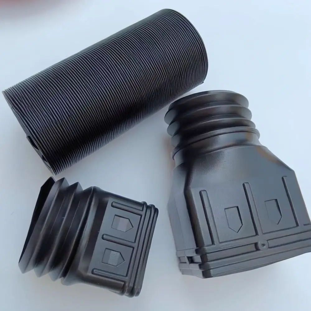 Flexible HDPE Square Rain Gutter Downspout Extender Hose For Outdoor Residential Drainage Installation System