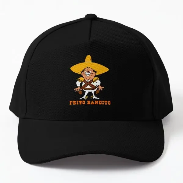 

Frito Bandito Baseball Cap Hat Outdoor Printed Sun Snapback Mens Bonnet Casual Summer Hip Hop Czapka Fish Boys Women Black