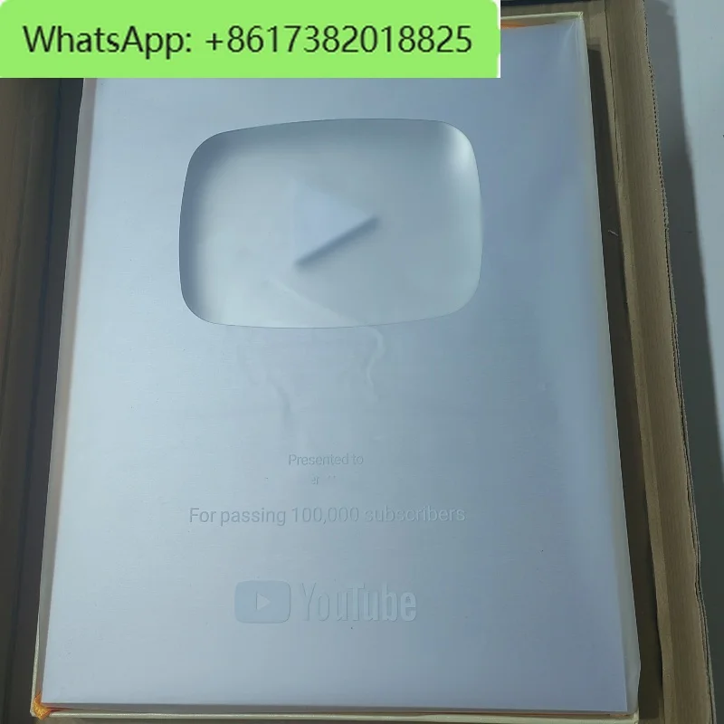 يوتيوب اللعب زر الفضة الذهب يوتيوب ميدالية الجدار الديكور المشاهير الإنترنت