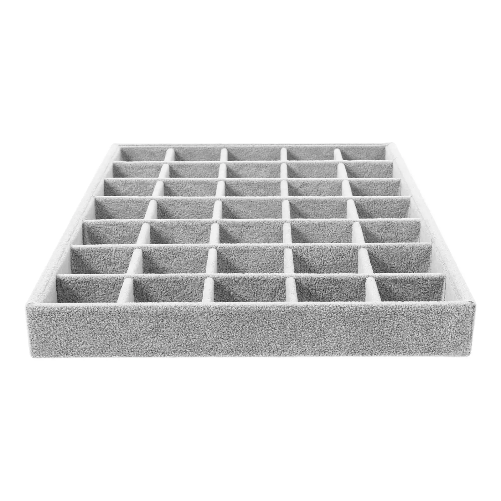 

Multi-Grid Jewelry Organizer Tray for Rings Earrings Necklaces Small Trinkets Desktop Skincare Cosmetics Display Home Decor