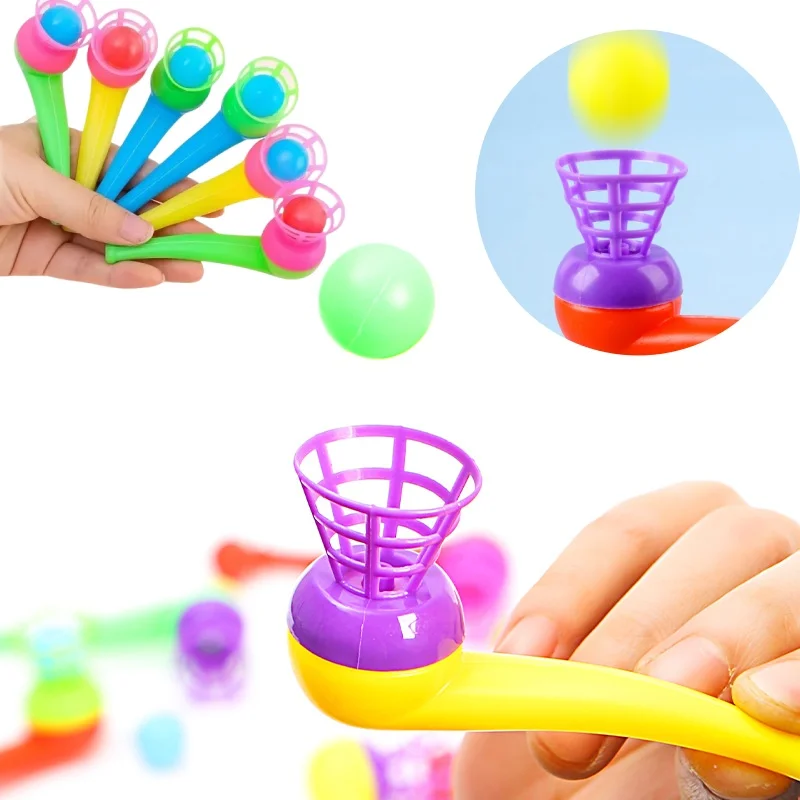 

Набор из 10 штук: Волшебные плавающие шарики на трубке для выдувания, игра для тренировки баланса у детей, семейные игрушки