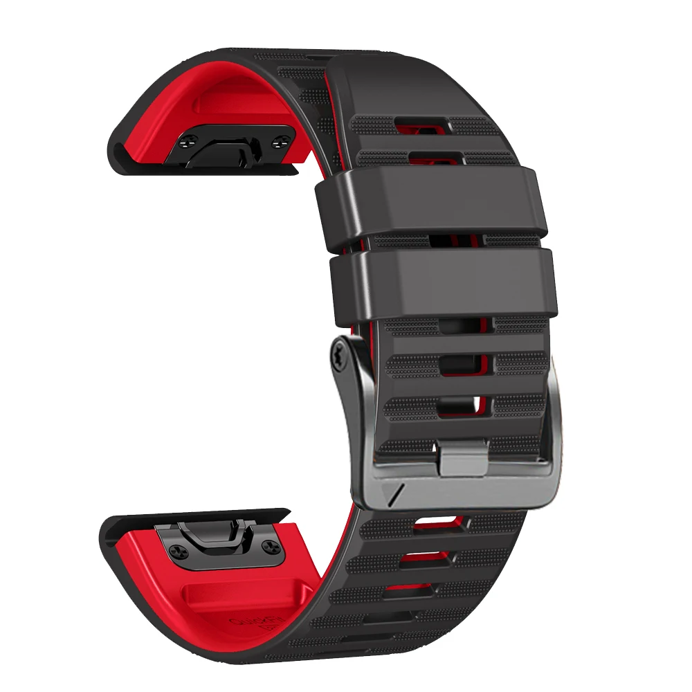 22 26ミリメートルquickfit時計バンドストラップガーミンフェニックス7 7X 6 6Xプロ5 5Xプラス3HRシリコーンeasyfitリストバンド世代2 epix 2 955腕時計