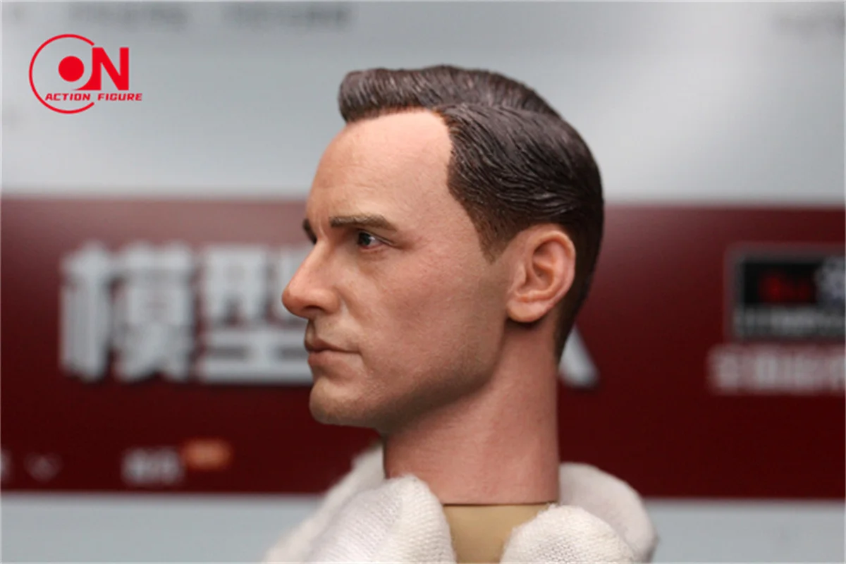 1/6 스케일 마이클 파스 벤더 헤드 스컬 프트 PVC 남성 군인 헤드 조각 모델 맞는 12 ''액션 피규어 바디 인형