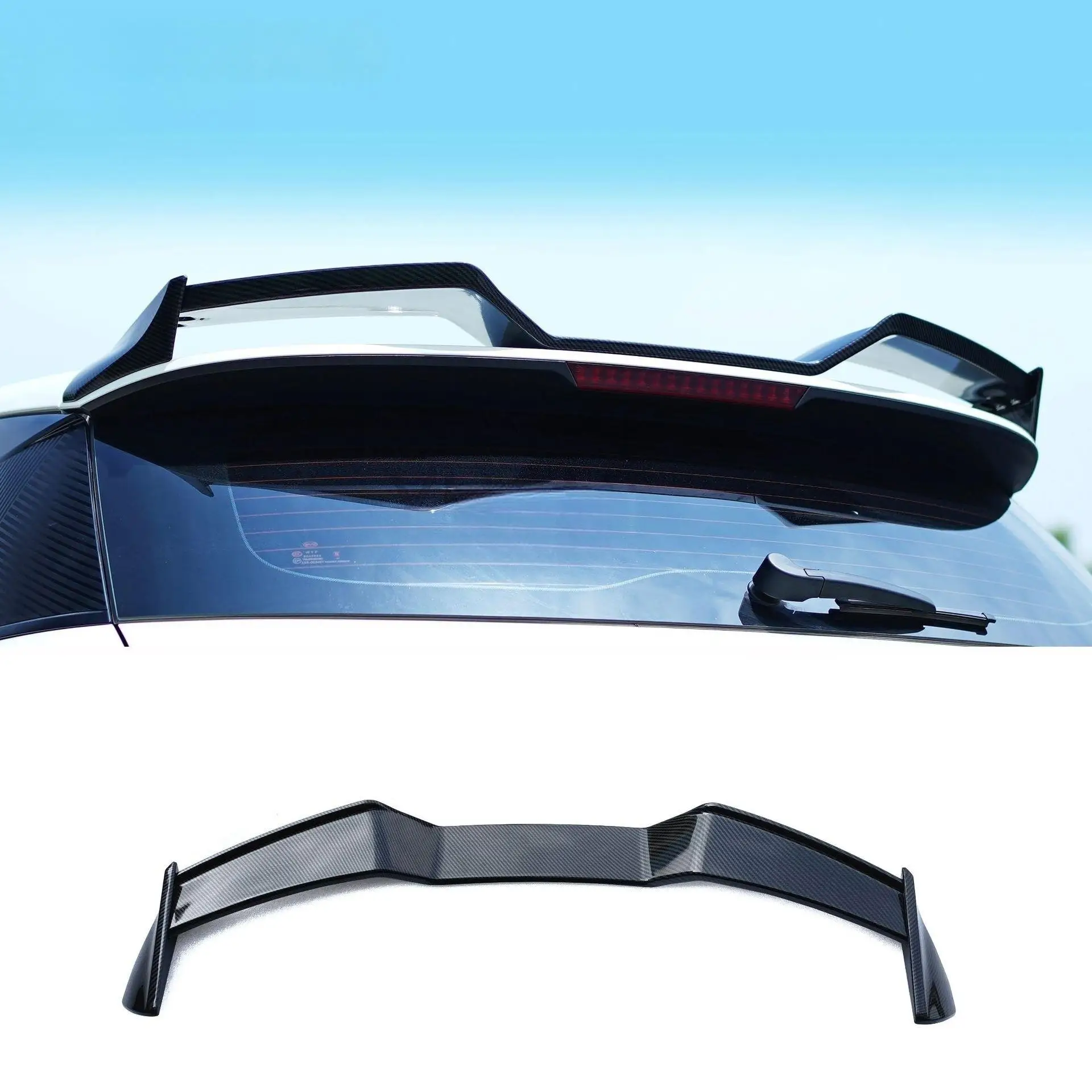 Plastic Body Kit for 2021-2024 For BYD Dolphin DC Style Front Lip Rear Lip Spoiler Gullwing Roof Spoiler & Side Skirts
