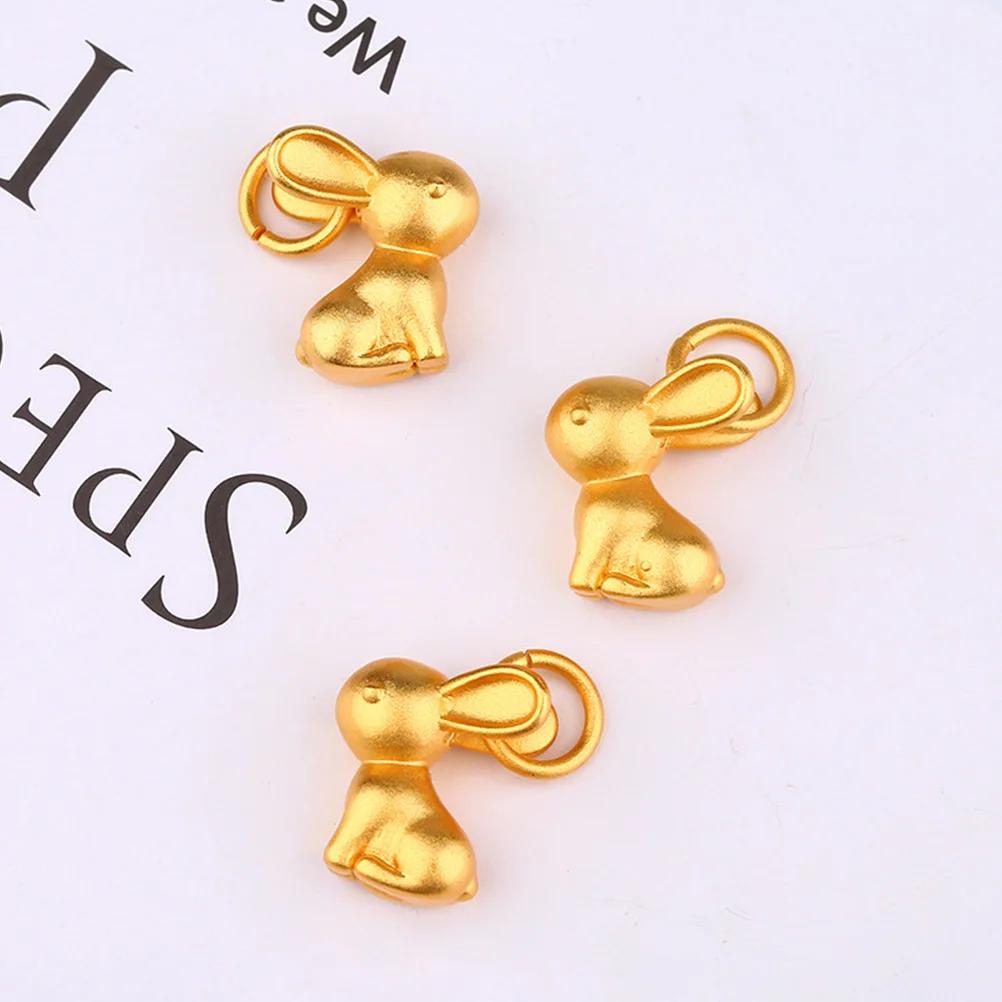 

12pcs Rabbit Charms Golden Alloy Pendant DIY Keychains Bracelet Pendants Jewelry Decors Rabbit Shaped Necklace Charms