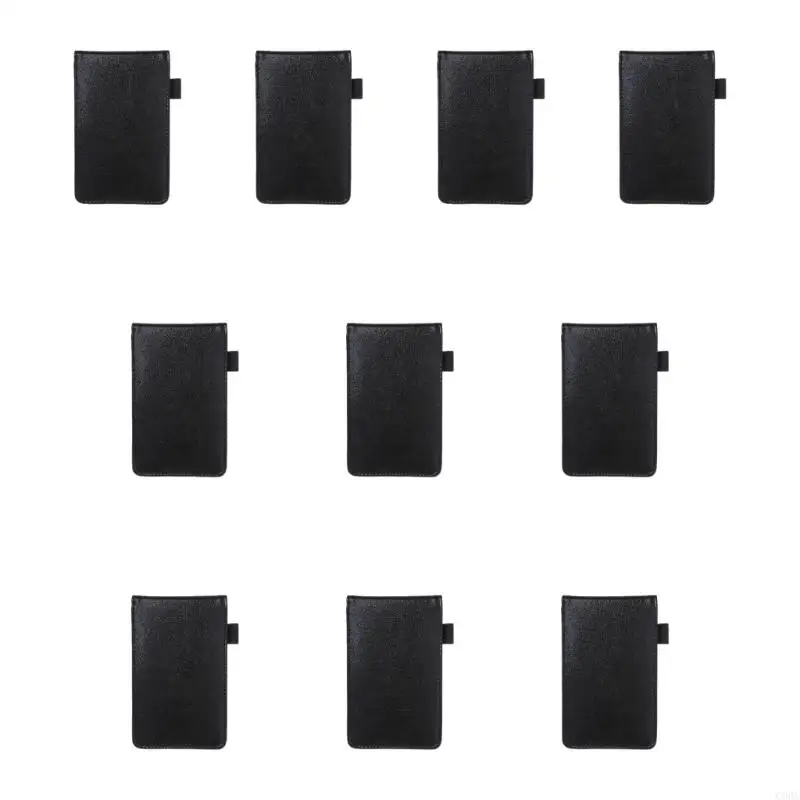 

C90C 10PC Multifunction Notebook Small Notepad Note Book Leather Cover