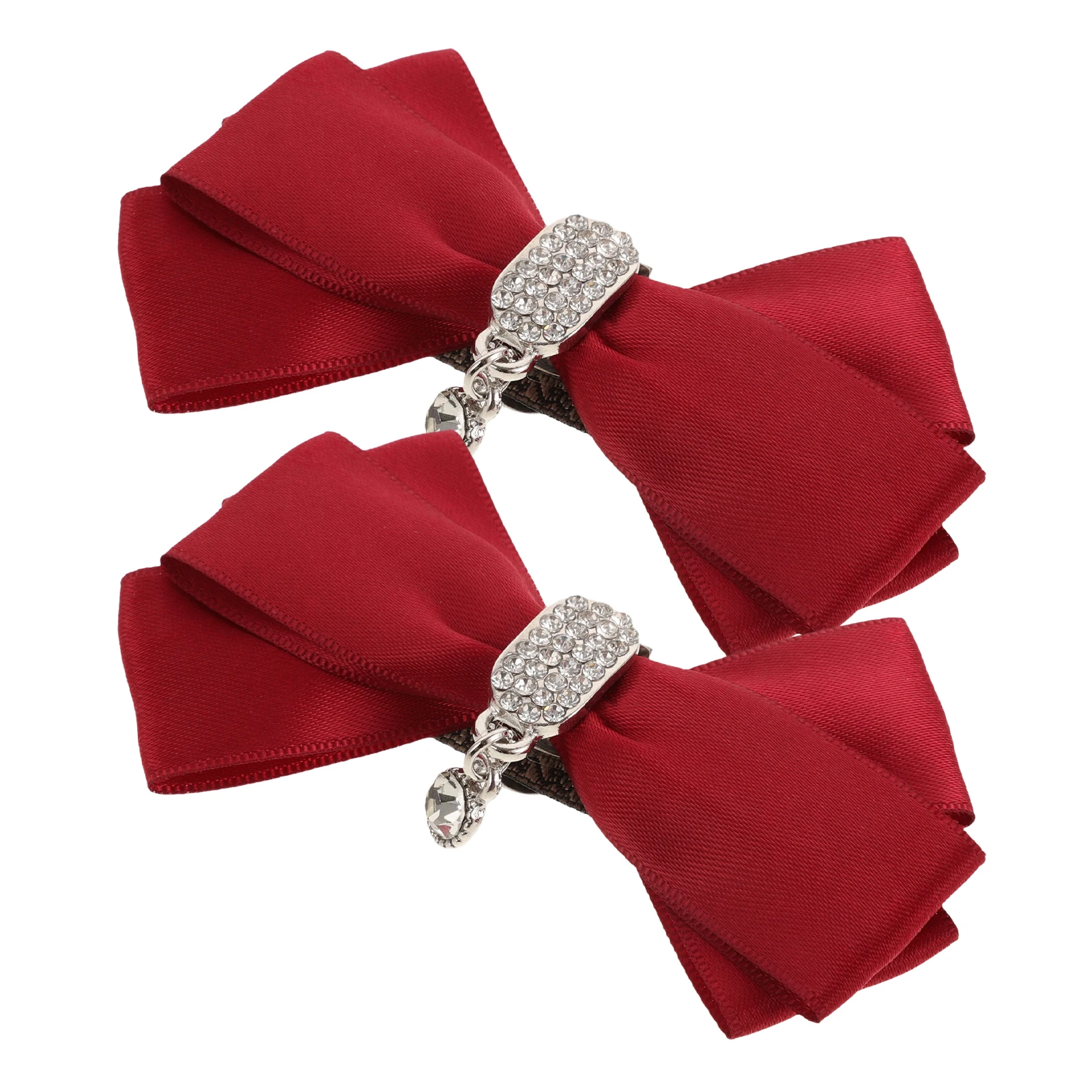 

Buckle Accessories Rhinestones Women Clip Embellishments Decorative Baby Small Applique Bow Bowsheel Decorations Wedding Party