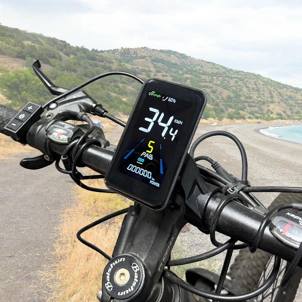 2PCS-X3 Color Screen LCD Dashboard 5-Core 24V/36V/48V Intelligent Speed Display For E-Bike Electric Scooter
