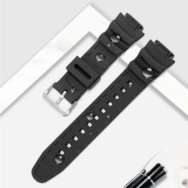 18mm Substitute Casio Rubber Watch Strap SGW300 400/AE1000 1100 W-800H 218H A10 Small Square Watch