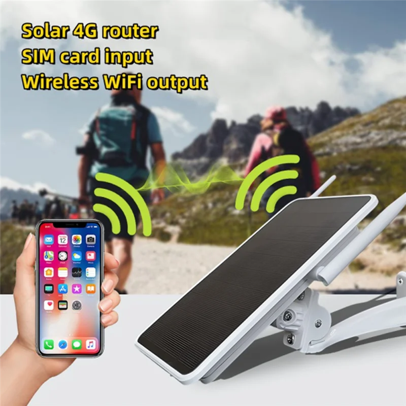 Routeur solaire 4G FULL-6W, répéteur Wifi, routeur 4G à énergie solaire, une Machine, étanche IP66