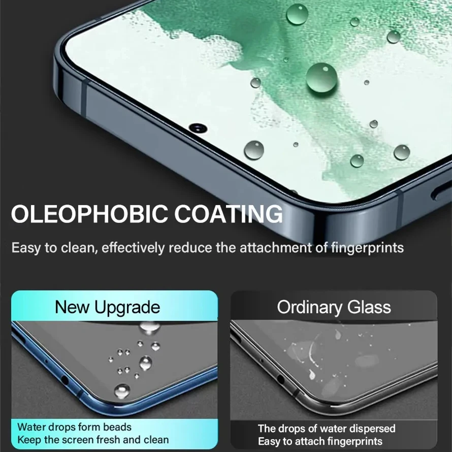 2 Piezas Vidrio Templado con Desbloqueo por Huella para Samsung Galaxy S24 Ultra S23 S22 S21 Plus Protector de Pantalla para Samsung S21 S20 FE 6