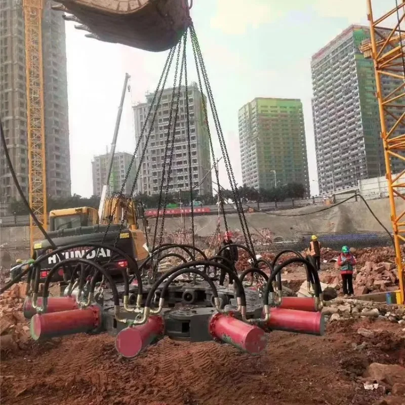Wholesale Attachment Pile Crusher Machine For Concrete Pile Breaking Foundation Construction Equipment Hydraulic Pile Breaker