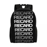 Personalized Recaros Logo Backpacks Men Women Casual Bookbag for College School Bags