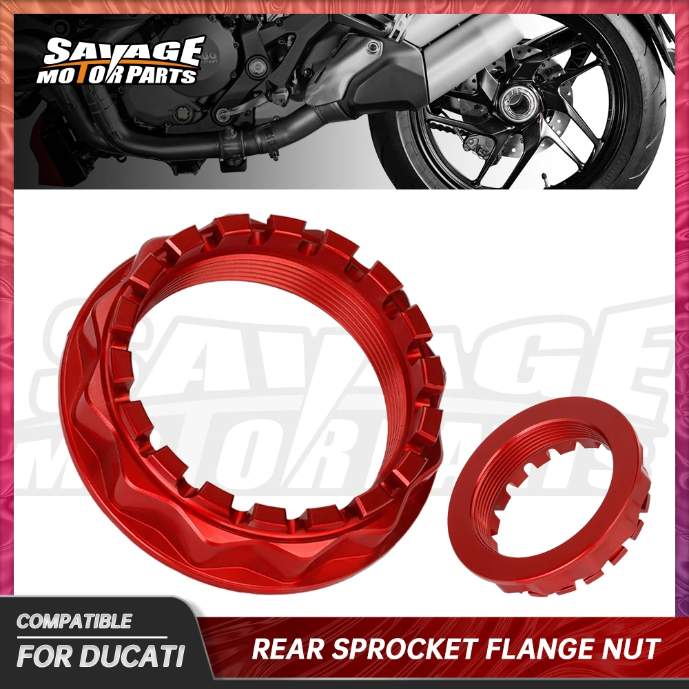 

For DUCATI MONSTER 1200 S/R DVT Enduro MV Agusta F3 675/RC F4 Rivale 800 Rear Wheel Axle Sprocket Flange Nut Moto Spindle