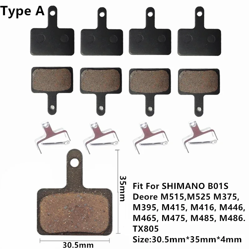 

1-50 Pair MTB Road Bike Disc Brake Pads - Resin/Metal/Ceramic Hydraulic Pads Fit for Shimano SRAM AVID ZOOM B01S Cycling Parts