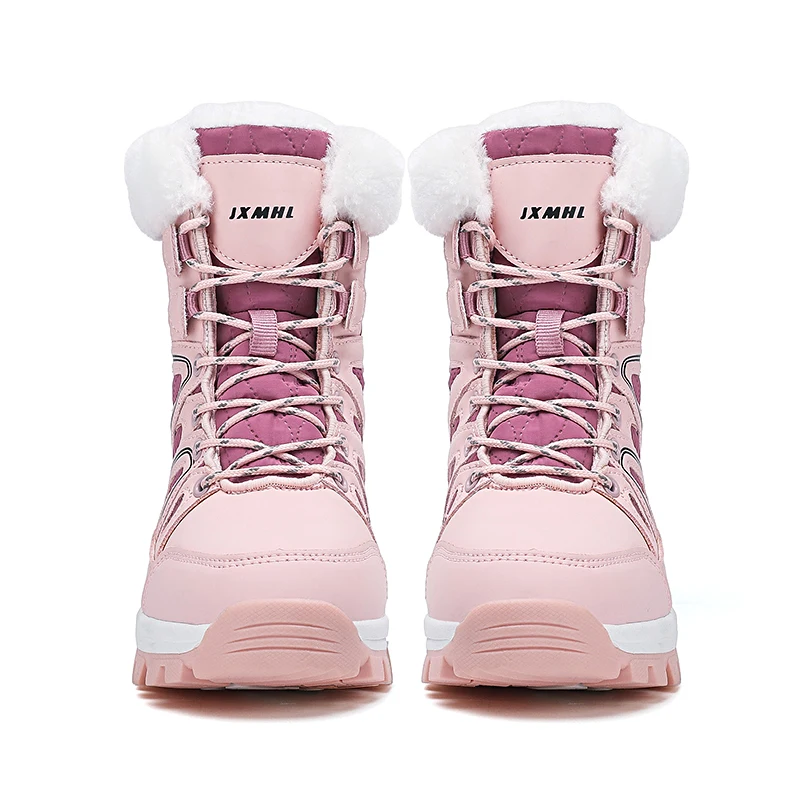 Winter High-Top Women's Hiking Boots Trekking Mountain Shoes Plush Warm Snow Boots Dropshipping
