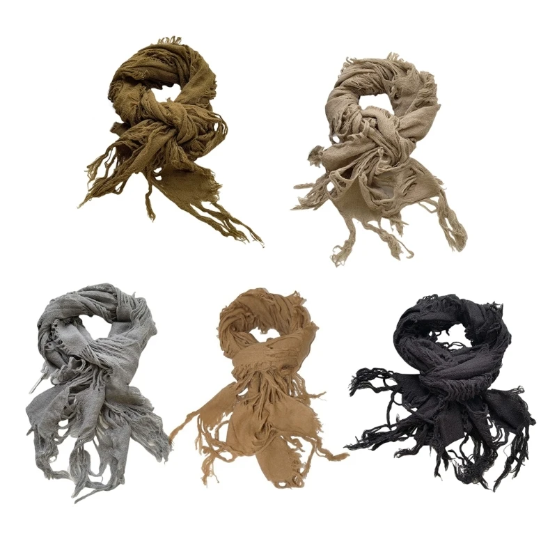 

Distressed Neck Scarf Popular 2000s Adult Unisex Scarf Neck Warmer for Winter Wear