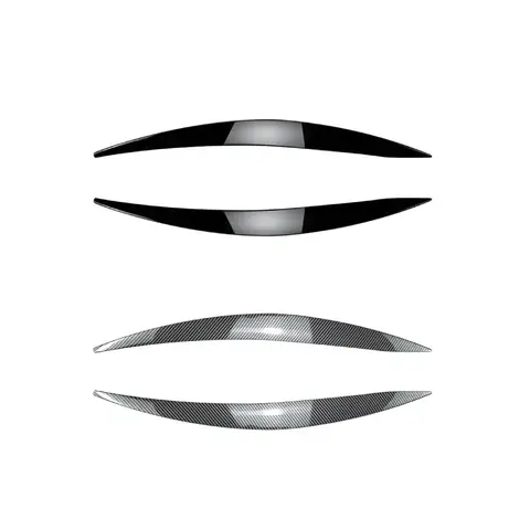 For Ford Focus MK4 Mk IV 2019-2022 Headlight Eyebrow Cover Strip Styling Trim ABS Plastic Black Car Exterior Accessories Parts 10 best sales ford fiesta 2019 accessories - №10