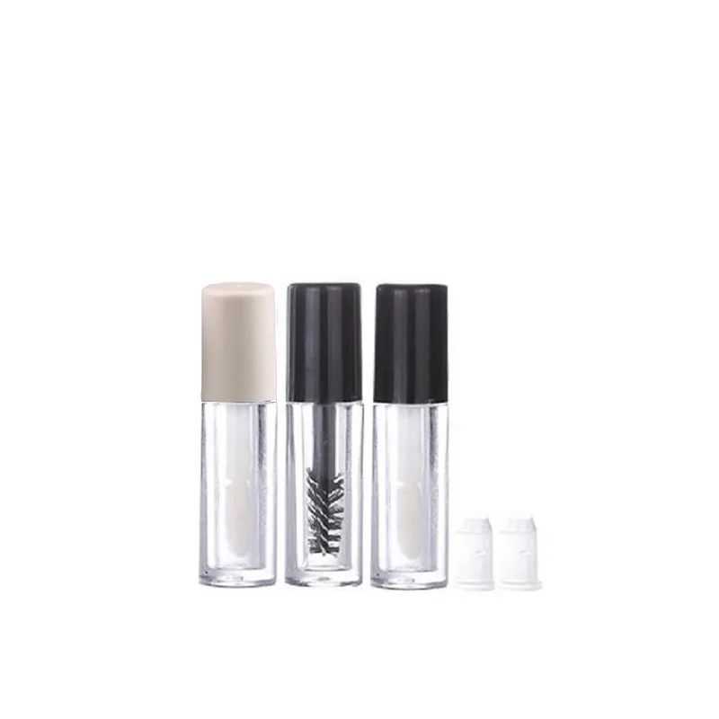 

Mascara Bottle 0.8ML Empty Lip Oil Sample 1ML Mini White Black Liquid Lipstick Packaging Lip Gloss Tube With Brush