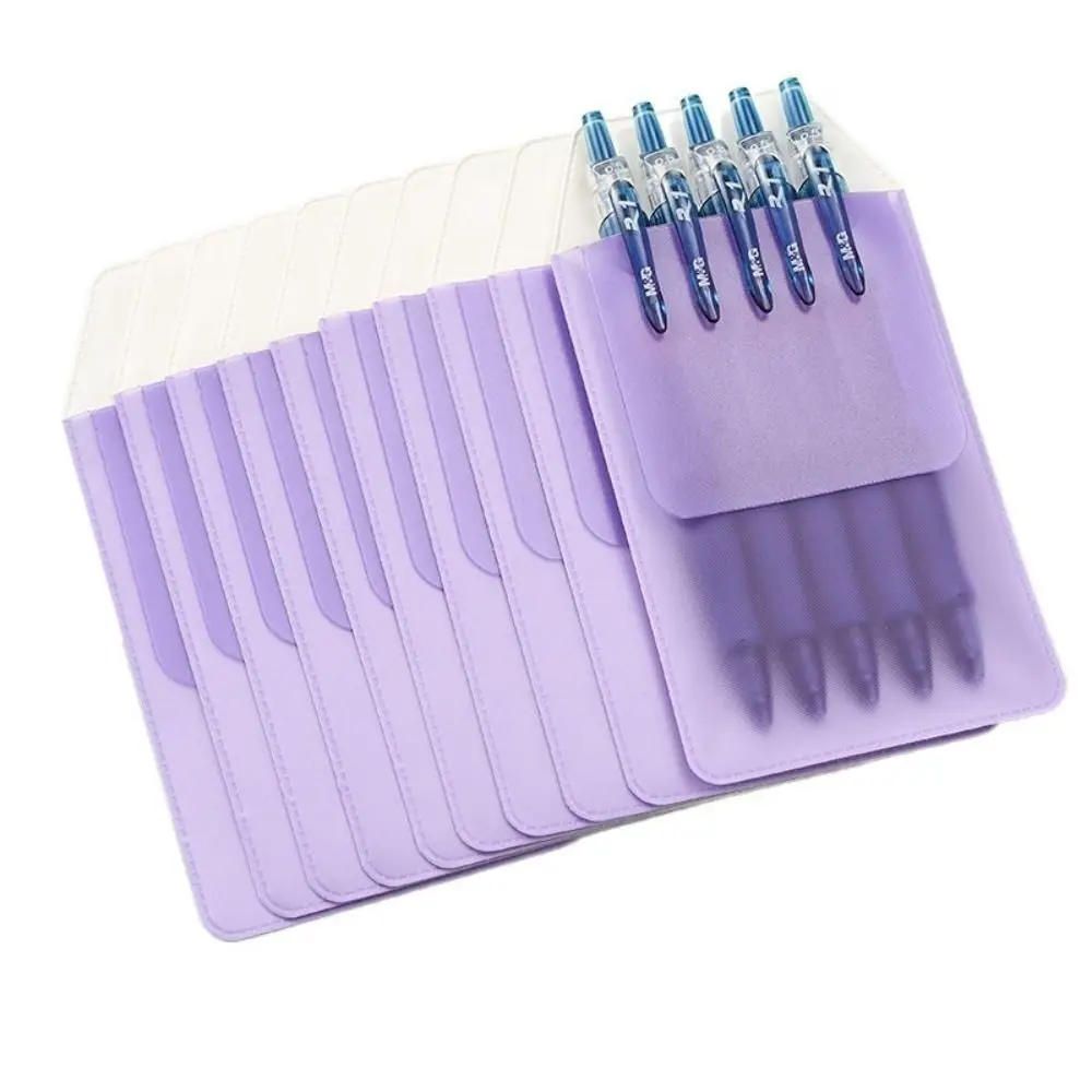 10Pcs/Set Durable PVC Pencil Case Leakproof Ink Multicolor Nurse Pen Pocket Doctors Nurses Supplies Pen Pouch Doctors