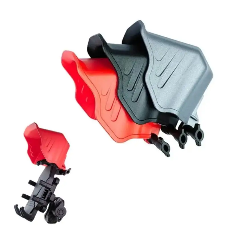 【Telefonhalterung Mini-Helm Sonnenhut Batterie-Auto Wasserdichter Fahrer-Motorradhalter Telefon-Regenschutz Sonnenschutz】