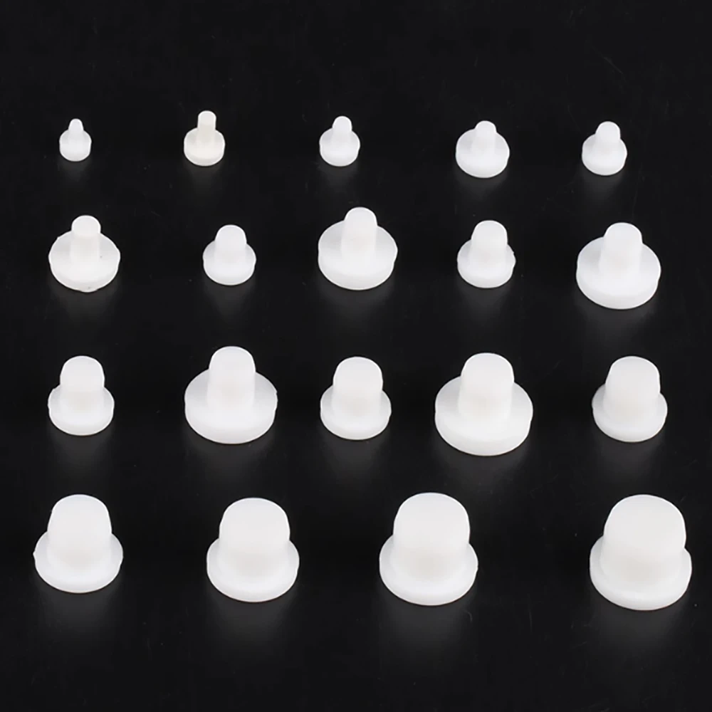 Dustproof Plug Rubber Sealing Cover Heat-Resistant Silicone Round Plug Nut Rubber Plug Cover Hole Sealing Protector End Cover