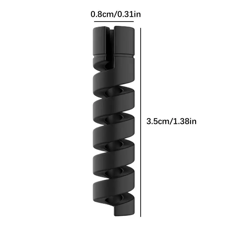 Pelindung kabel Data 6 buah pembungkus kabel fleksibel Spiral pelindung kabel Charger pelindung kabel Spiral kartun