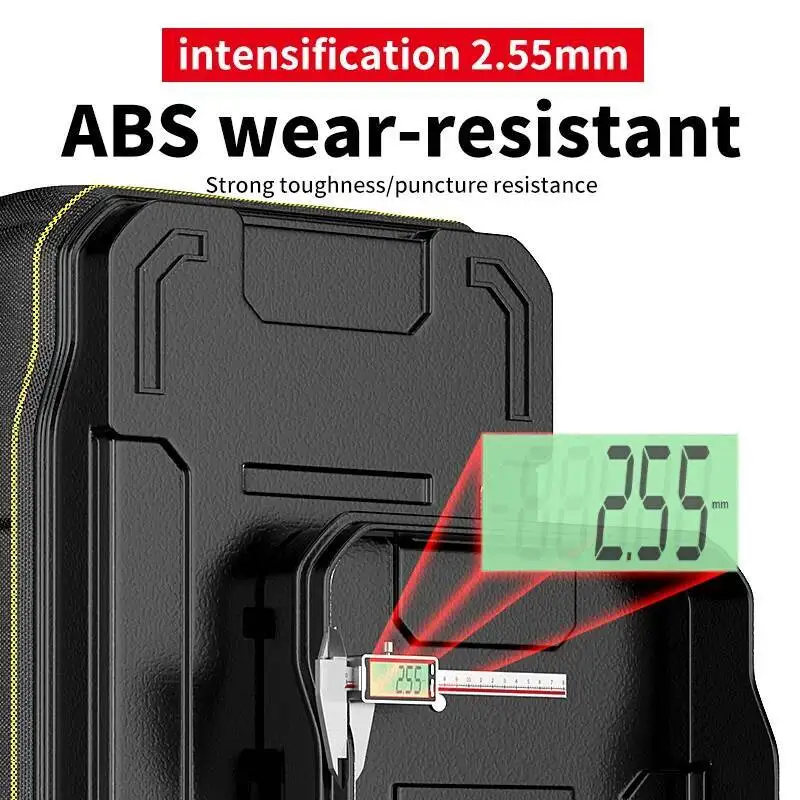 حقيبة أدوات كبيرة ناعمة الجوانب مع قاعدة معززة - تصميم واسع متعدد الجيوب لتنظيم الشدات والمفكات والأدوات #6
