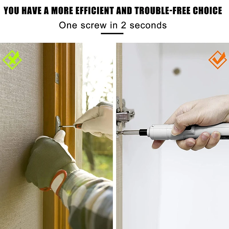 Electric Screwdriver 3.6V Small Cordless Screwdriver, USB Fast Charge Screwdriver Kit, Pen-Sized Mini Screwdriver