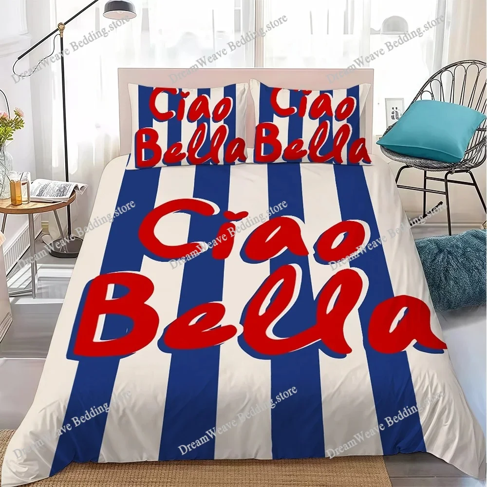 C-ciaos B-bellas Duvet Cover Set Home Style Bedding Soft Laundry Cotton Bed Student Dormitory Gift