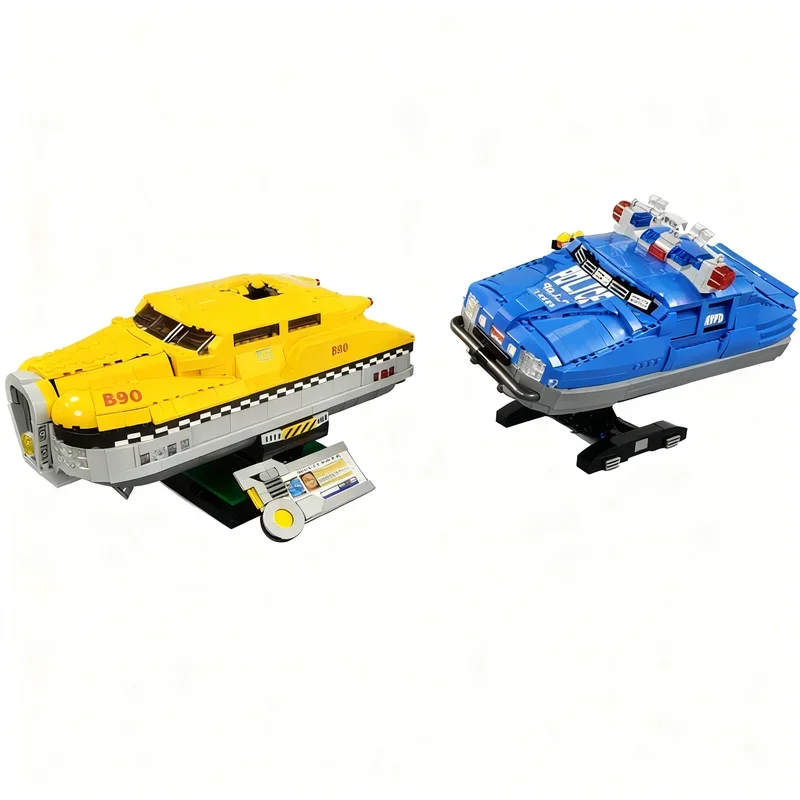 3706PCS MOC City Technology Fifth Element Taxi Police Chase Model Custom Puzzle DIY Creative Ideas Toy Birthday Gift Bricks