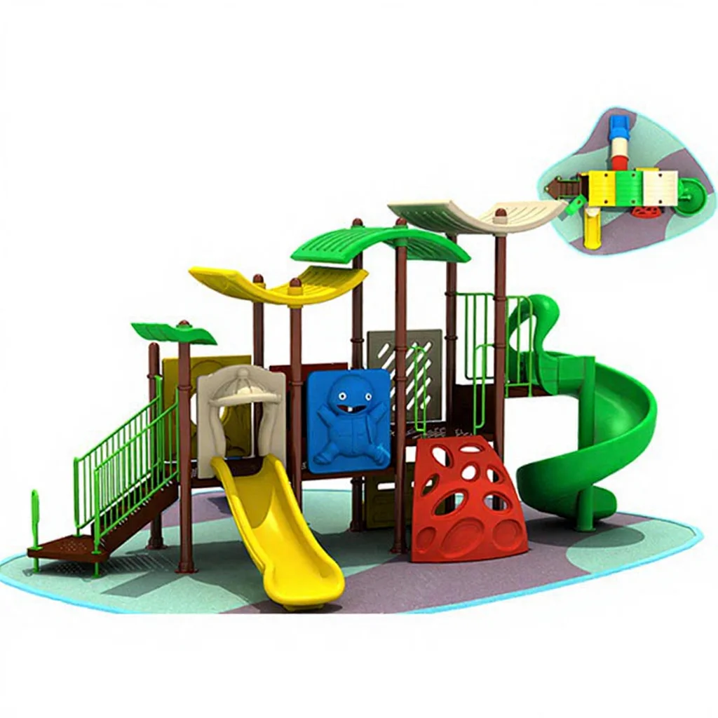 New Design Outdoor Playground Steel Plastic Slide LLDPE Material for Park Garden & School Amusement Recreation for Kids