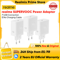 Original Realme Supervooc Charger Fast Charging USB Eu Charger for Realme 14 Pro+ Realme Gt7 Pro Realme Buds Air 7 45W 67W 120W