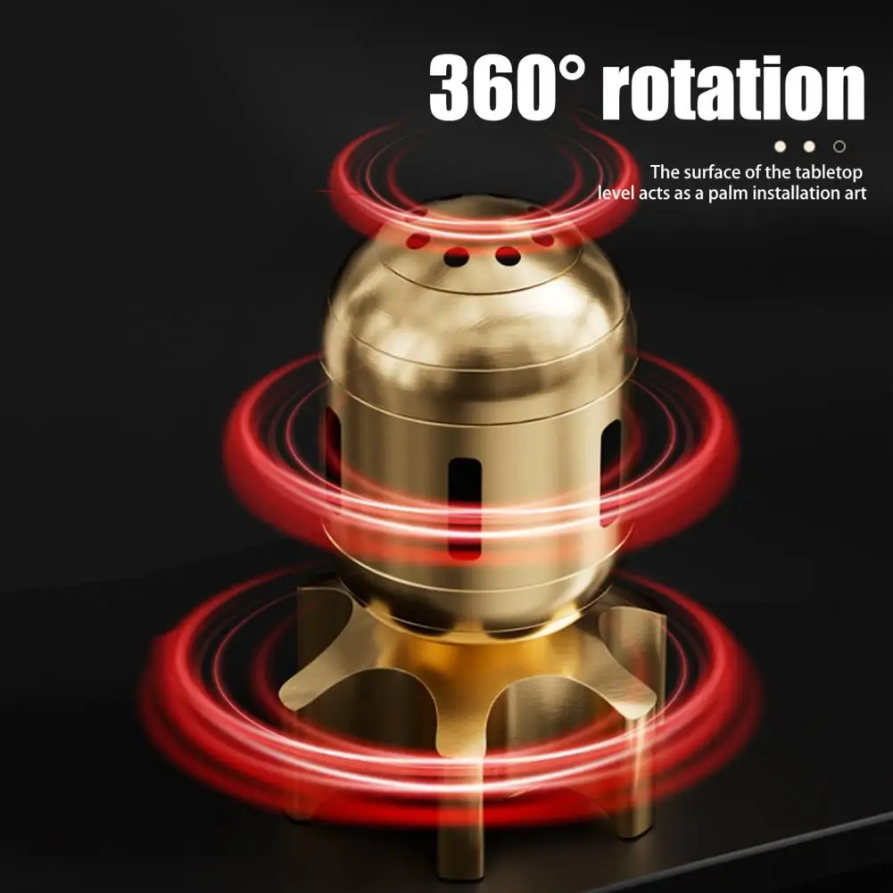 Anxiety Relief Bombs Toy Portable Brass Bombs Spinner Mini Metal Fidget Toy for Kids Adults 360° Rotating Stress Relief Top