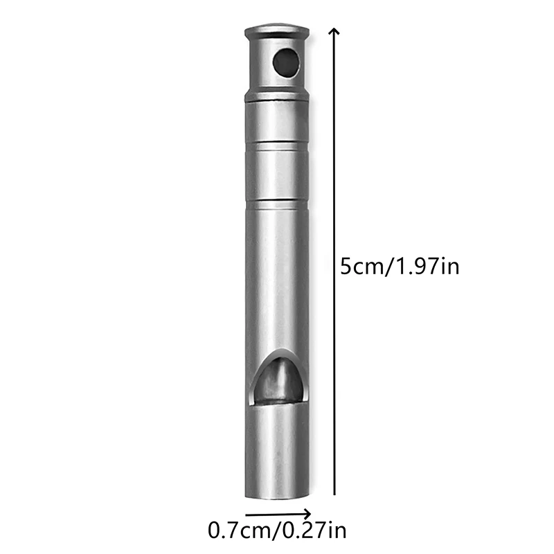 Titanium Whistle Emergency Whistle With Lanyard Safety Survival Whistle Ultralight Camping Whistle Hiking Outdoors Emergency